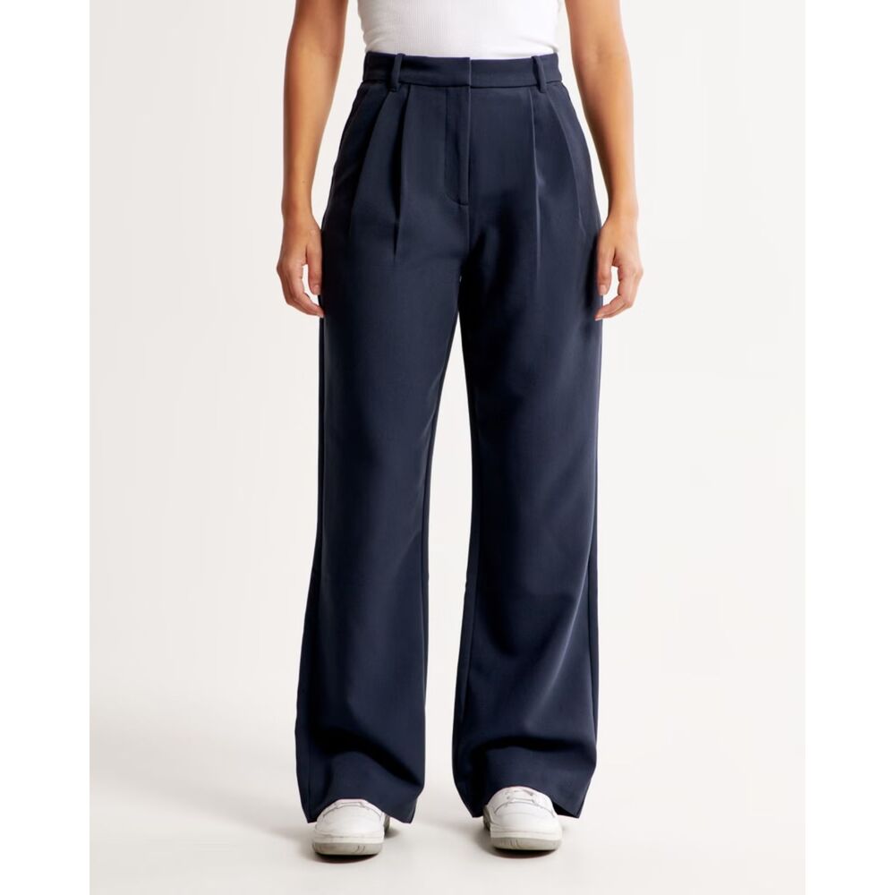 Abercrombie & Fitch Curve Love Sloane Tailored Wide Leg Pant size 29